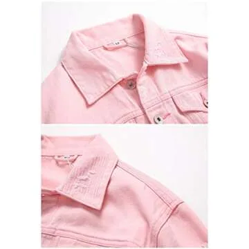 LZLER Men's Denim Jackets Distressed Destroyed Classic Vintage Slim Fit Ripped 2024 Fashion Trendy Trucker Jean Jackets