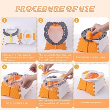 Portable Toddler Travel Potty with Bag by Yszawmx | Easy Cleanup