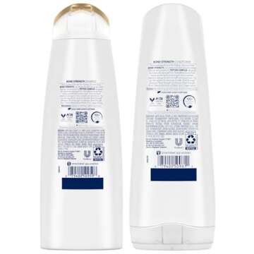 Dove Bond Strength Shampoo & Conditioner Set – Daily Strengthening Treatment for Dry, Damaged Hair, 12 Oz Ea