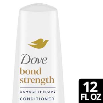 Dove Bond Strength Shampoo & Conditioner Set – Daily Strengthening Treatment for Dry, Damaged Hair, 12 Oz Ea