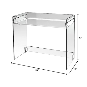 STAUBER Acrylic Desk - Elegant Waterfall Design