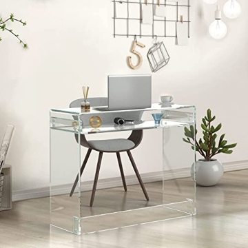 STAUBER Acrylic Desk - Elegant Waterfall Design