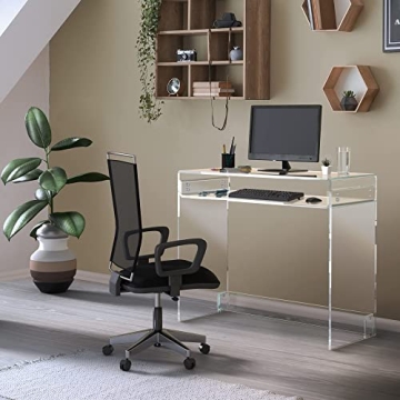 STAUBER Acrylic Desk - Elegant Waterfall Design