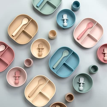 SAMiGO Silicone Feeding Set for Baby Led Weaning Essentials