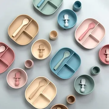 SAMiGO Silicone Feeding Set for Baby Led Weaning Essentials