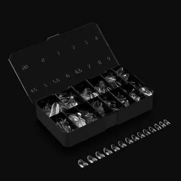 Apres Gel-X® Natural Round Tip Box | 500pc Gel-X Tips, 11 Sizes 00-9, Premium Quality (Natural Round Short, 500)