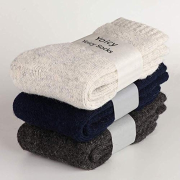 Mens Heavy Thick Wool Socks for Cold Weather Comfort