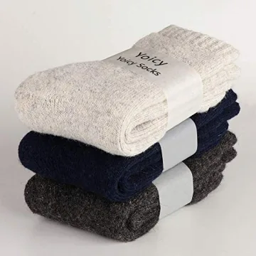 Mens Heavy Thick Wool Socks for Cold Weather Comfort