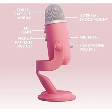 Blue Yeti USB Microphone for Gaming and Podcasting - Pink Dawn
