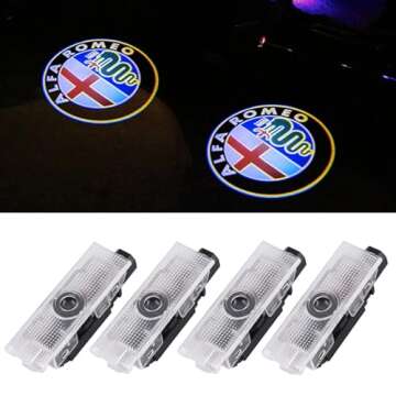 Zhongyu LED Logo Projection Lights for Alfa-Romeo (4PCS)