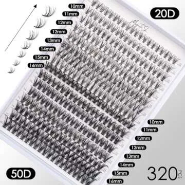 DIY Lash Extensions Kit with 320 Lashes & Bond