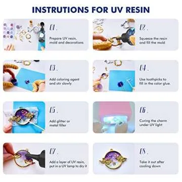UV Resin - 100g Crystal Clear Hard Type Glue Ultraviolet Curing Epoxy Resin for DIY Jewelry Making, Craft Decoration, Transparent Solar Cure Sunlight Activated Resin for Resin Mold, Casting & Coating