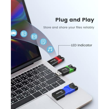 KOOTION 128GB USB Flash Drive 3 Pack High Speed with LED