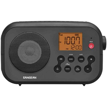 Sangean PR-D12 AM/FM NOAA Weather Alert Digital Tuning Portable Radio, Black