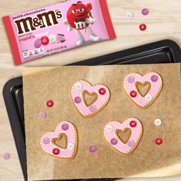 M&M'S Milk Chocolate Candy, Cupid's Blend 10 Oz