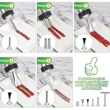 Buy MTOGALT Stainless Steel Jerky Gun Kit for Easy Snacking