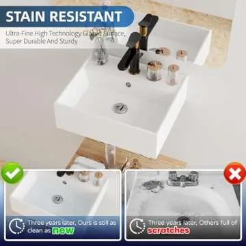 Elegant Hugsleek Sink for Modern Bathrooms Stylish and Durable