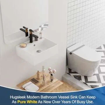 Elegant Hugsleek Sink for Modern Bathrooms Stylish and Durable