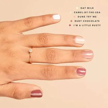 100% PURE Zer0 20-Free Nail Polish Oat Milk Long Wear Breathable Vibrant Color Less 20 Common Toxic Ingredients Milky White Natural Based Care & Paint - Vegan, Cruelty-Free