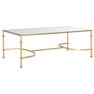 Safavieh Home Collection Lucille Coffee Table: Timeless Gold Elegance