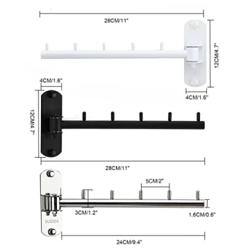 Zivisk Heavy Duty Folding Wall Hanger & Closet Rack