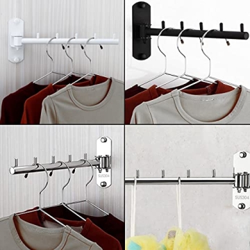Zivisk Heavy Duty Folding Wall Hanger & Closet Rack