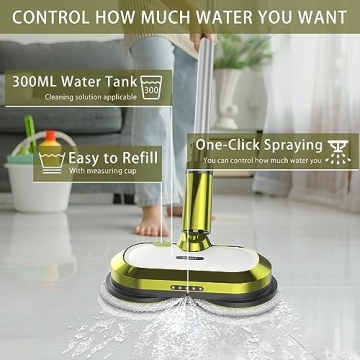Lightweight Cordless Electric Mop with Water Spray
