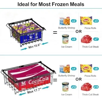 iSPECLE Freezer Organizer Bins for Smooth Organization