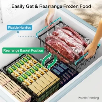 iSPECLE Freezer Organizer Bins for Smooth Organization