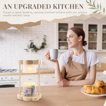 MAKYTWOW Candle Warmer Lamp with Dimmer and Timer