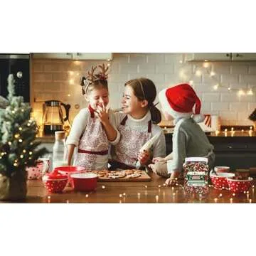 Christmas Sprinkles Bulk - 1.6 Pounds - Holiday Jimmies - Red White and Green Xmas Baking Toppings f...