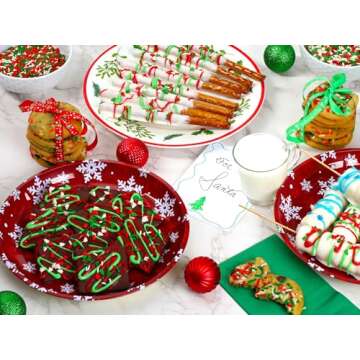 Christmas Sprinkles Bulk - 1.6 Pounds - Holiday Jimmies - Red White and Green Xmas Baking Toppings for Cookies, Cakes, Cupcakes, and More!