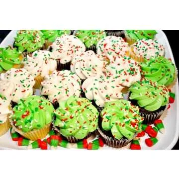 Christmas Sprinkles Bulk - 1.6 Pounds - Holiday Jimmies - Red White and Green Xmas Baking Toppings for Cookies, Cakes, Cupcakes, and More!