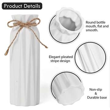 Elegant devesanter Ceramic Vase Set for Home Décor