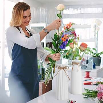 Elegant devesanter Ceramic Vase Set for Home Décor