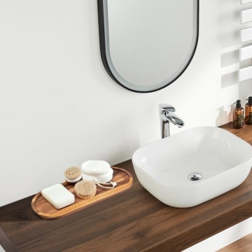 Wooden Vanity Bathroom Tray for Home Decor and Organization