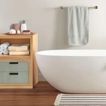 Wooden Vanity Bathroom Tray for Home Decor and Organization