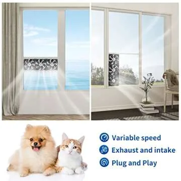 WDERAIR 3 x 120mm Big Airflow Fan with AC Controller