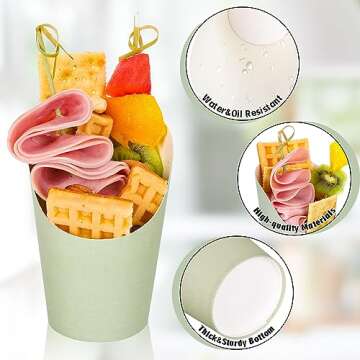 Whaline Sage Green Charcuterie Cups for Any Occasion