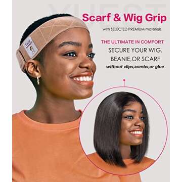 Yuest 2 Pack Wig Grip Bands for Comfortable No-Slip Wear