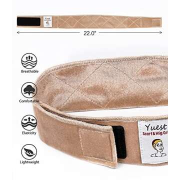 Yuest 2 Pack Wig Grip Bands for Comfortable No-Slip Wear