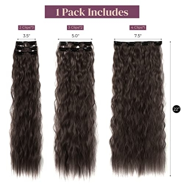 LONAI Clip In Hair Extensions 24" for Effortless Style