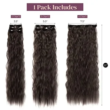 LONAI Clip In Hair Extensions 24" for Effortless Style
