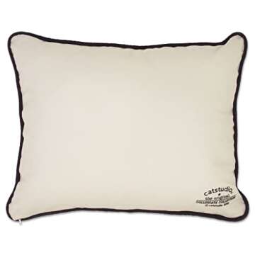 Catstudio Throw Pillow, Texas Christian University Embroidered Pillow - Collegiate Decorative Pillow...