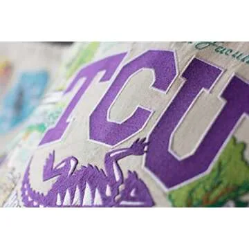 Catstudio TCU Embroidered Throw Pillow for Game Day
