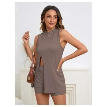 Verdusa Women's Stylish 2 Piece Lounge Set - Track Outfits