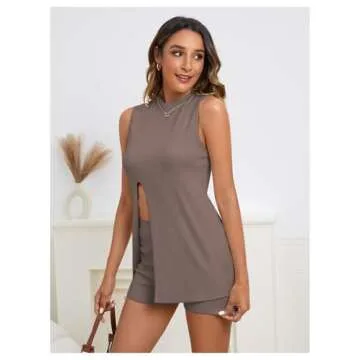 Verdusa Women's Stylish 2 Piece Lounge Set - Track Outfits