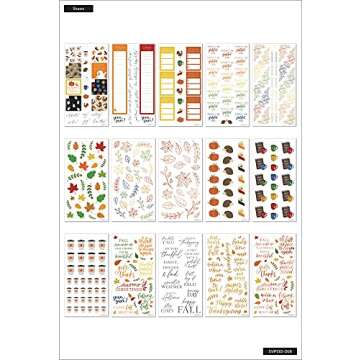 Happy Planner Fall Sticker Pack – 869 Seasonal Stickers