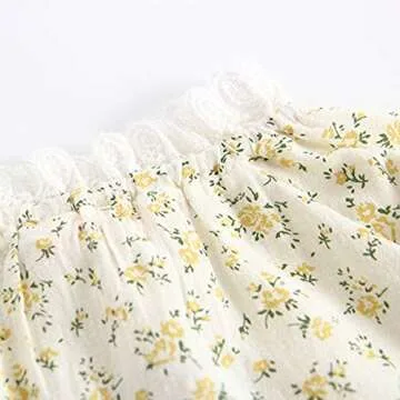 Colorful Floral Long Sleeve Blouse for Toddler Girls