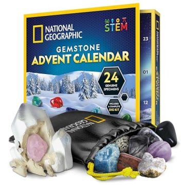 Fun Gemstone Advent Calendar for Kids - 24 Gems to Open